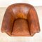 Vintage Sheep Leather Club Chair Aalten, Image 9