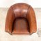 Club chair vintage in pelle di pecora di Lounge Atelier Leeuwarden, Immagine 8