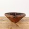 Ciotola Tian antica in terracotta smaltata marrone scura, Francia, Immagine 4