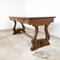 Vintage Mahogany Harp Base Desk Table with Drawers, Image 8