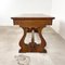 Vintage Mahogany Harp Base Desk Table with Drawers 9
