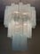 Lampadario tubolare in vetro di Murano blu ghiaccio, Immagine 8