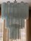 Lámpara de araña tubular de cristal de Murano azul hielo, Imagen 7