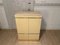 High Golden Sideboard in Ivory Lacquer and Travertine, 1970s 4