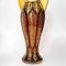 19th Century Bohemian Ruby Red and Gold Cut Crystal Vases, Set of 2 3