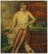 Antonio Feltrinelli, Lady, Original Painting, 1930s, Image 1