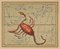 Charles De La Haye, Scorpion, Gravure à l'Eau-Forte, 18ème Siècle 1