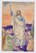 Gaston Touissant, The Redeemer, Original Drawing, Early 20th-Century 1