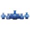 Vases Mid-Century par Per Lutken pour Holmegaard, Danemark, Set de 7 1