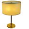 Mid-Century Model 1268 Table Lamp in Brass and Leather by J. T. Kalmar, Austrian, Image 1