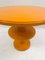 Orange Lacquered Wood Side Table, Czech 2
