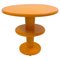 Orange Lacquered Wood Side Table, Czech 1