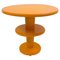 Table d'Appoint en Bois Laqué Orange, République Tchèque 1