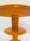 Table d'Appoint en Bois Laqué Orange, République Tchèque 4