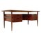 Mid-Century Modern Scandinavian Wooden Desk with Drawers, 1960s 1