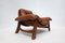 Sofá y sillas Mid-Century de cuero coñac, años 60. Juego de 3, Imagen 16
