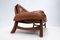 Sofá y sillas Mid-Century de cuero coñac, años 60. Juego de 3, Imagen 12