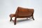 Mid-Century Cognac Leather Living Room Sofa and Chairs, 1960s, Set of 3 5