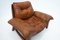Sofá y sillas Mid-Century de cuero coñac, años 60. Juego de 3, Imagen 18