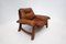 Mid-Century Cognac Leather Living Room Sofa and Chairs, 1960s, Set of 3, Image 17