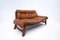 Mid-Century Cognac Leather Living Room Sofa and Chairs, 1960s, Set of 3 8