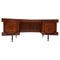 Mid-Century Modern Italian Teak Desk with Drawers, 1960s, Image 1