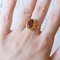 18k Vintage Gold Ring With Orange Citrine, 1970s 14