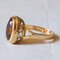 18 Karat Vintage Goldring mit Orange Citrin, 1970er 4