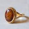 Bague Vintage en Or 18k avec Citrine Orange, 1970s 2