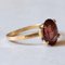 18 Karat Vintage Gold Granat Ring, 1960er 11