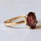 18k Vintage Gold Garnet Ring, 1960s, Image 11