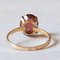 18 Karat Vintage Gold Granat Ring, 1960er 7