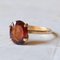 18 Karat Vintage Gold Granat Ring, 1960er 1