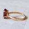 18k Vintage Gold Garnet Ring, 1960s, Image 5