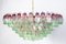 Pink Amethyst and Green Murano Glass Chandelier from Poliedri 6