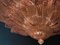 Lampadario o lampadario Leave in vetro di Murano rosa, Immagine 7