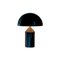 Grande, Moyenne et Petite Lampe de Bureau Atollo Noire par Magistretti pour Oluce, Set de 3 3