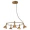 Megafon 5 Round Raw Brass Ceiling Lamp by Jesper Ståhl for Crafts, Image 1