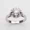 White Gold Solitaire Ring with Natural Diamond 1