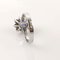 18K White Gold Ring with Sapphire and Diamonds, Image 5