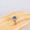 18K White Gold Ring with Sapphire and Diamonds, Image 9