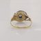18K Yellow Gold and Silver Ring with Diamonds, Image 5