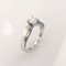 18K White Gold Solitaire Ring with Diamonds 4