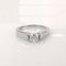 18K White Gold Solitaire Ring with Diamonds 6