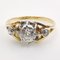 Ring in 18K Gold and Platinum with Diamonds 7