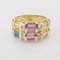 18K Yellow Gold Ring with Diamonds 5
