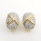 18K Yellow Gold Earrings Embellished with Diamonds, Set of 2 2