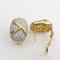 18K Yellow Gold Earrings Embellished with Diamonds, Set of 2, Image 4