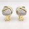 Ohrringe aus 18 Karat Gelbgold mit Diamanten, 2er Set 1