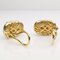 18K Yellow Gold Earrings Embellished with Diamonds, Set of 2 6